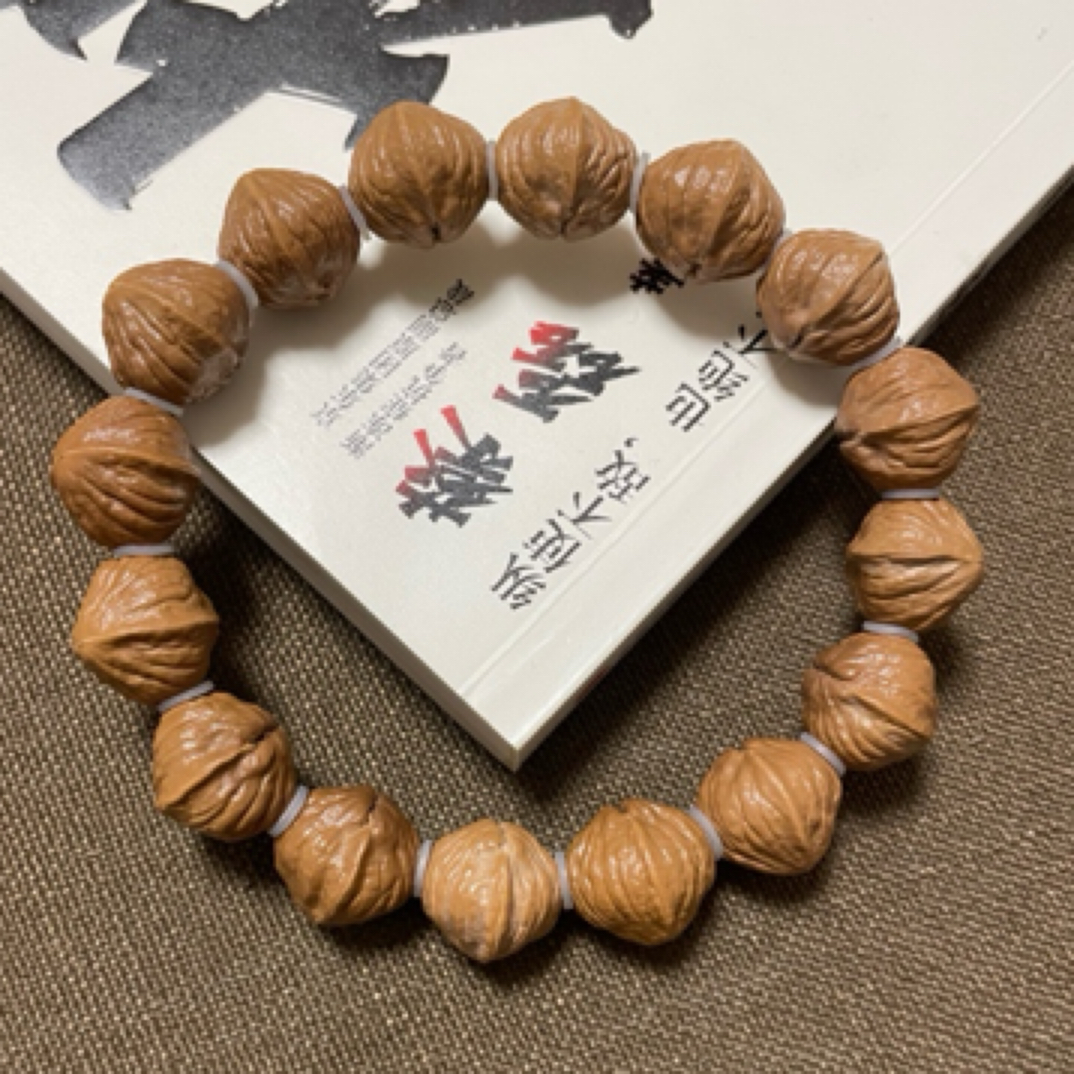 老树猴头手串横孔灯笼 原皮原色