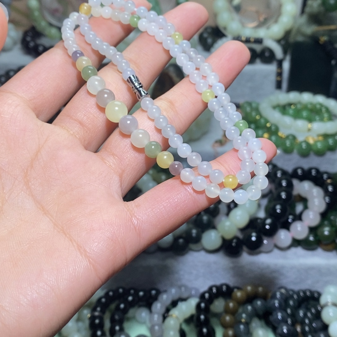 和田玉未镶嵌手链