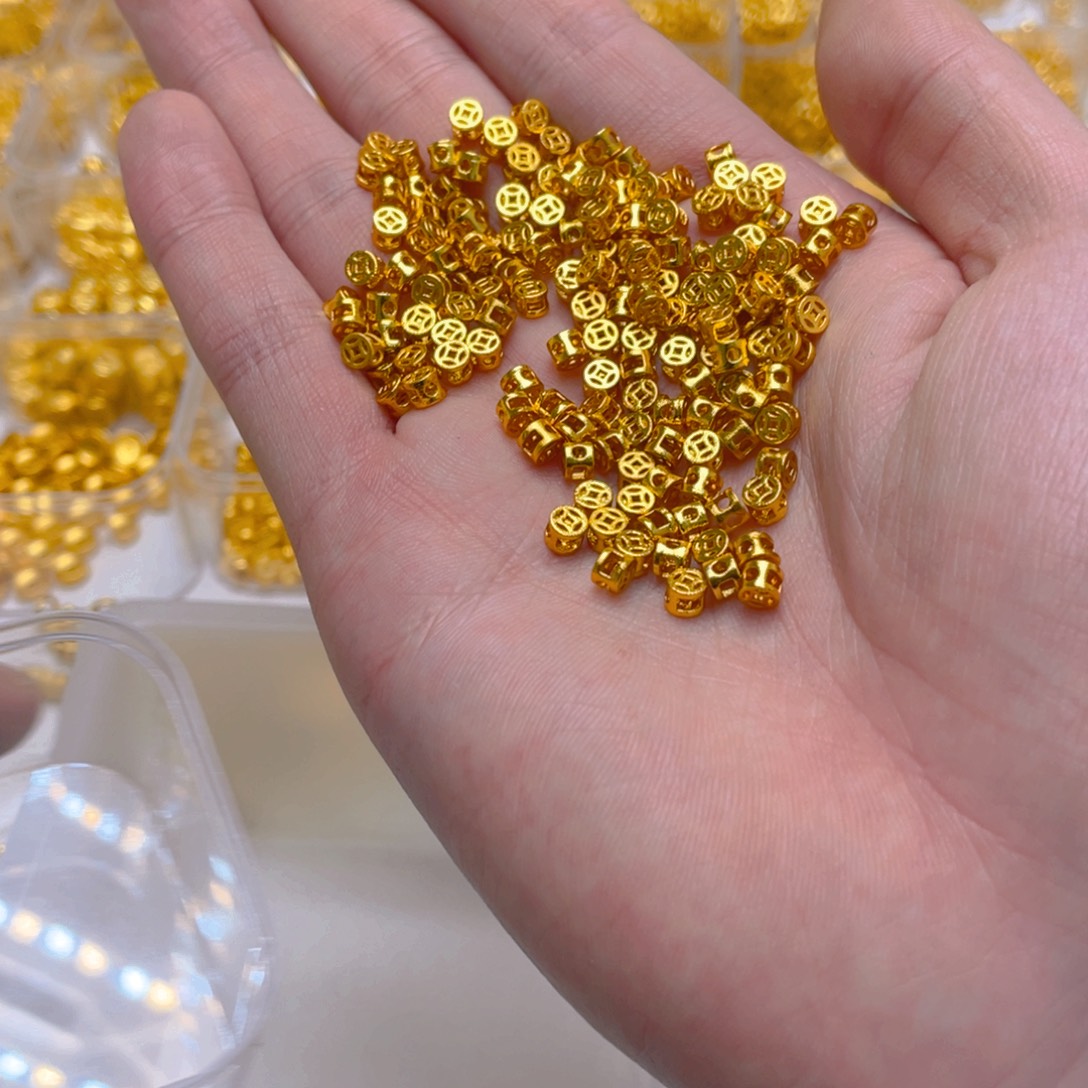 锆石铜合金钱多多4mm5颗