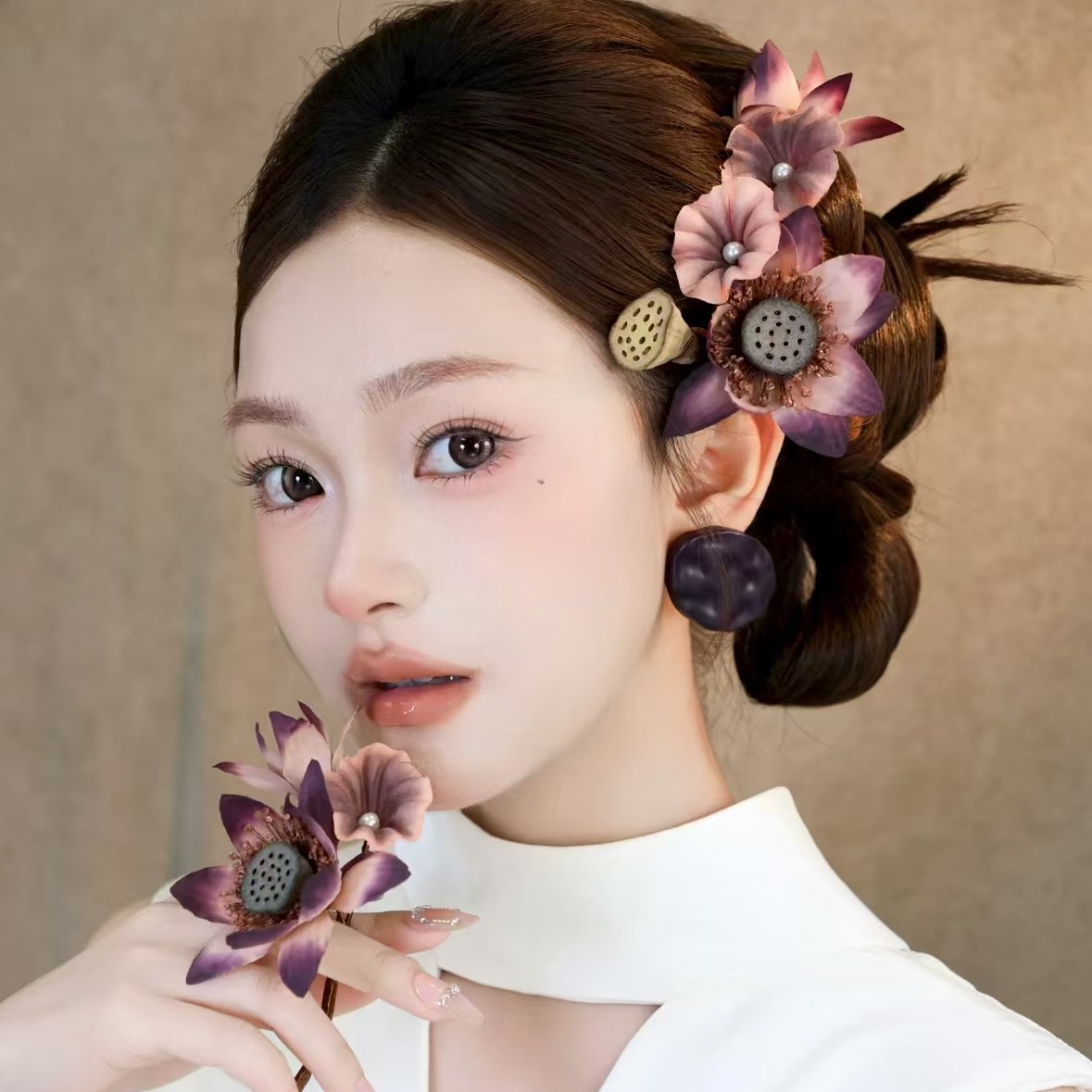 网红多色百搭复古新娘25