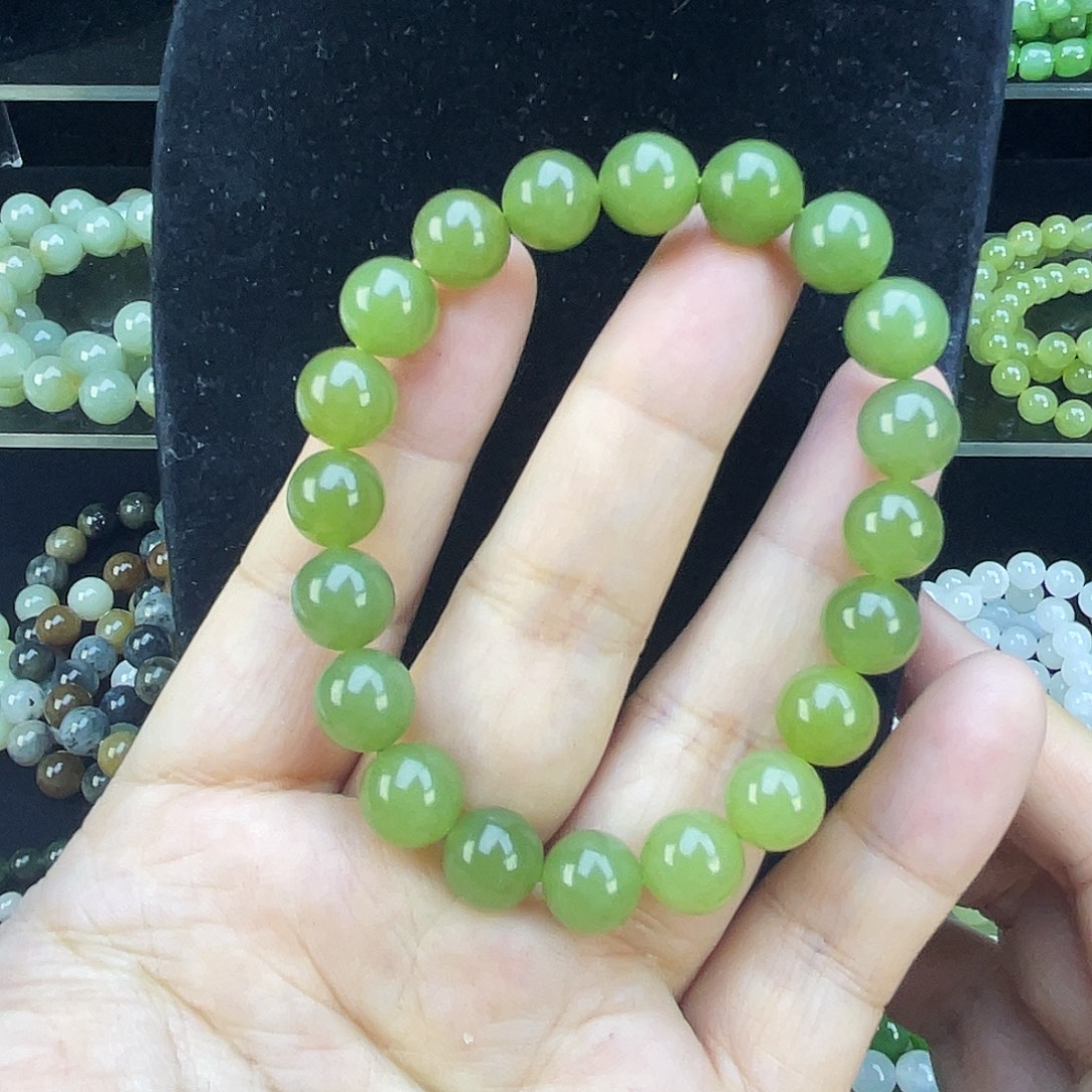 和田玉未镶嵌手链21