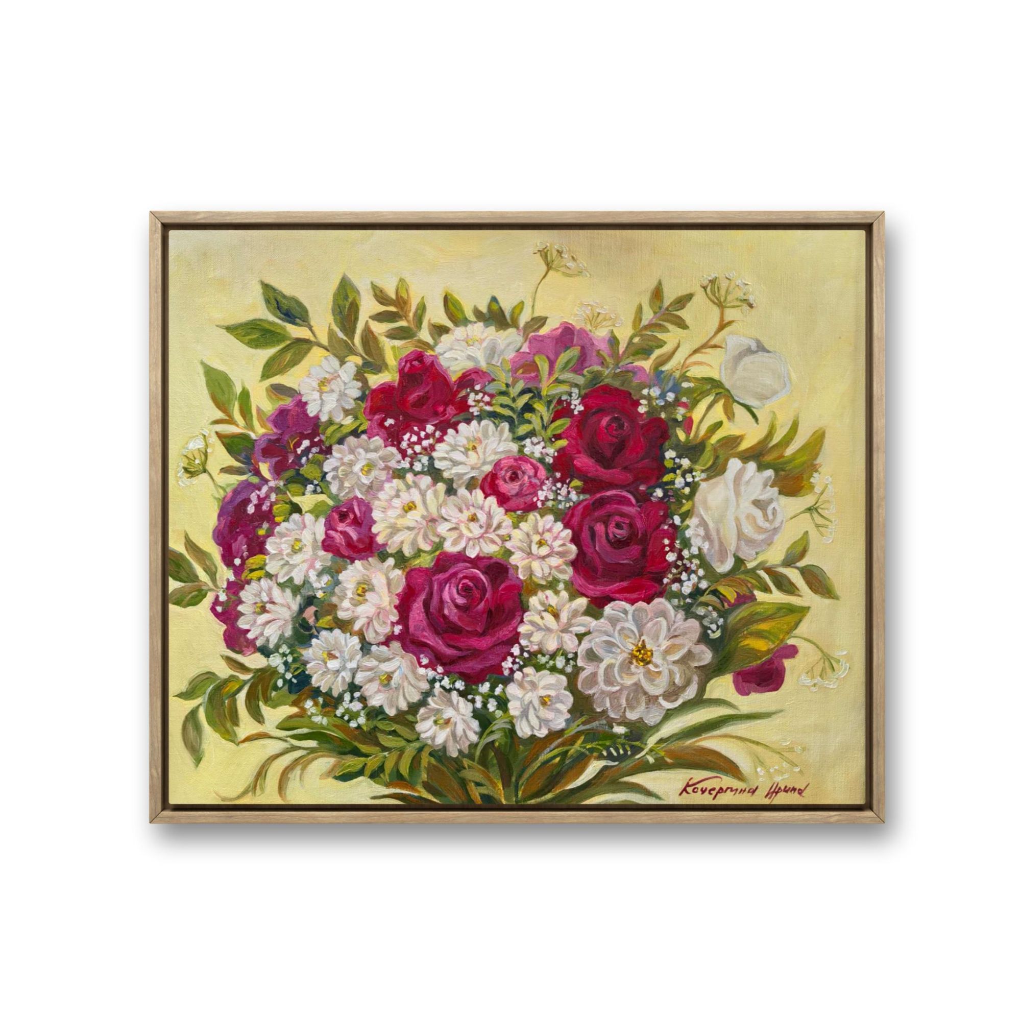 D50.26俄罗斯原创手绘油画伊丽娜《花样年华（三）》50*60cm 2025年