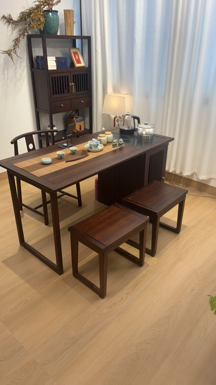 VIP茶室茶桌一体桌椅组合家用小茶桌阳台泡茶桌