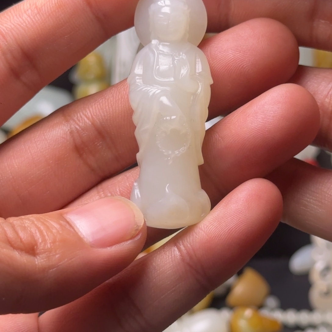 石***转和田玉未镶嵌吊坠(不含链)