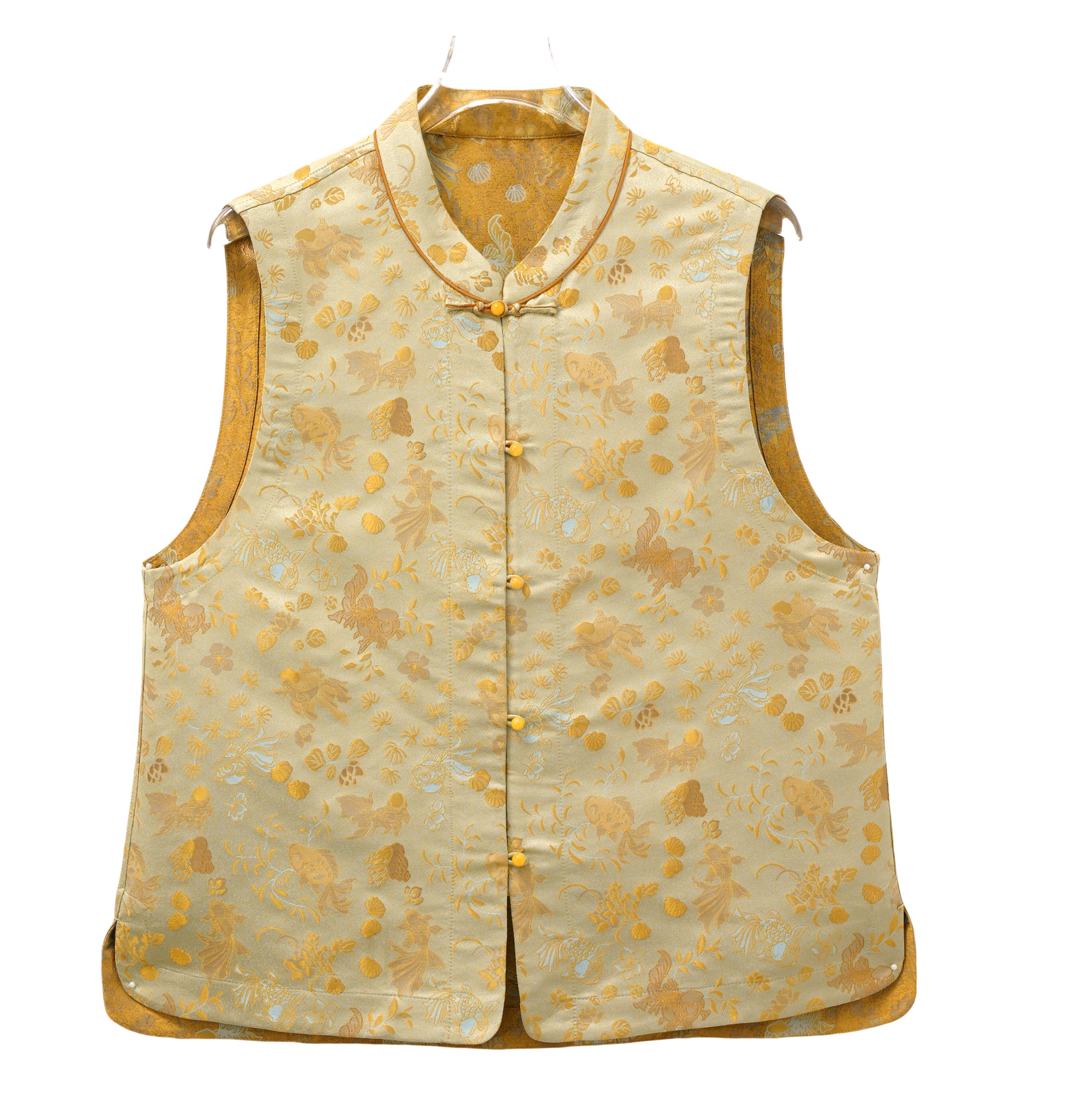 景宸-250114新中式宋锦桑蚕丝国风复古时尚提花国风气质马甲女装