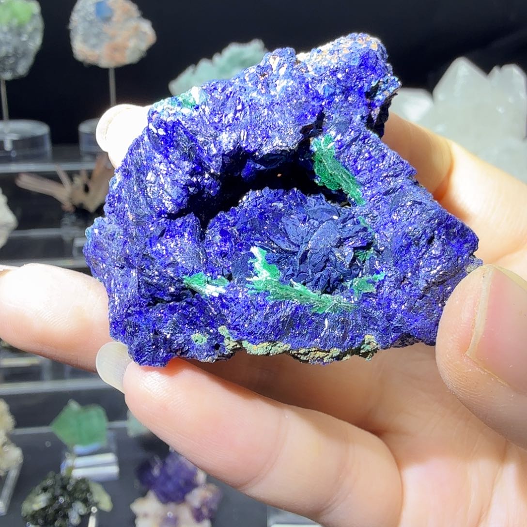 蓝铜矿孔雀石原石