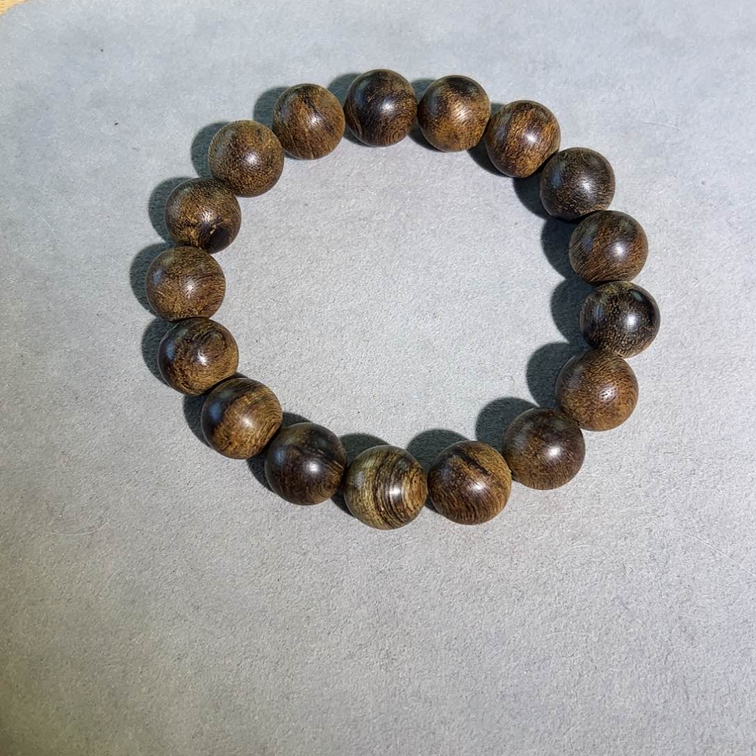 沉香手串天然正区达拉干1.3老料单圈 99分