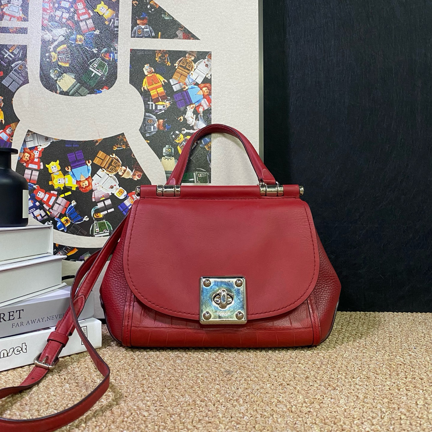 95新 COACH/蔻驰 21857斜挎包24*20