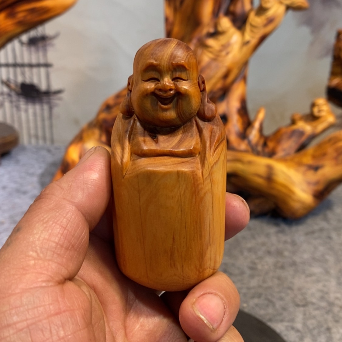 【闪购商品】柏木（崖柏）根雕木雕工艺品摆件家居装饰厂家直销手把件
