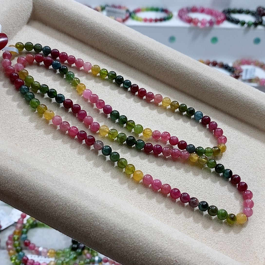 碧玺手链未镶嵌多样性发一条