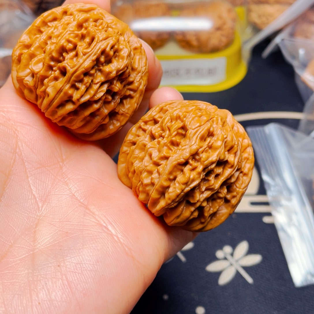 吊坠文玩核桃永*楼子一对