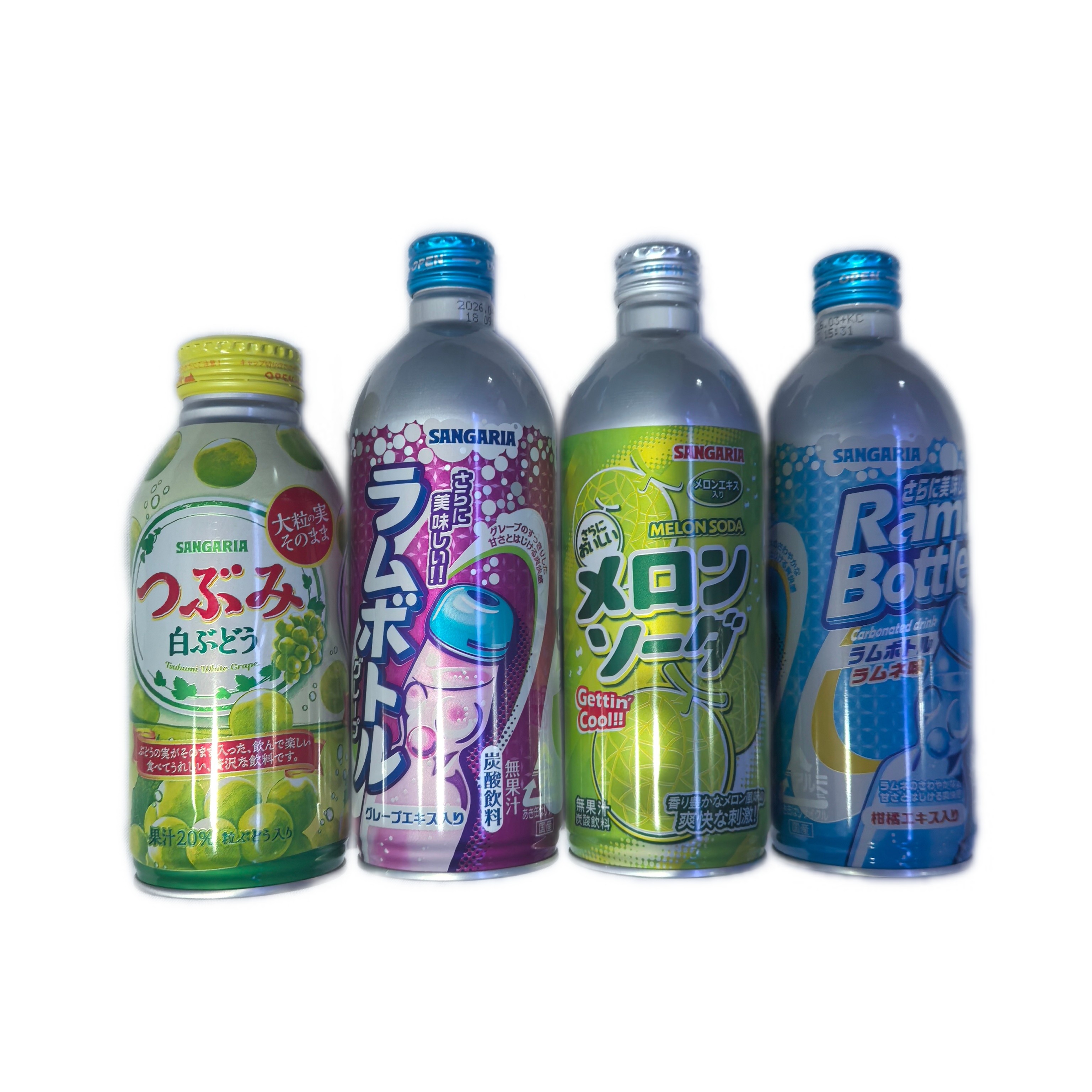 日本进口三佳利饮料组合4瓶（500ml×3瓶碳酸饮料+380ml×1瓶果汁饮料）