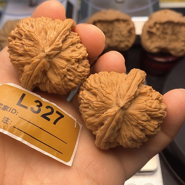 吊坠文玩核桃白狮3.9