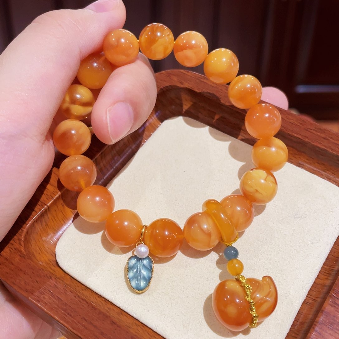 蜜蜡手链未镶嵌手串