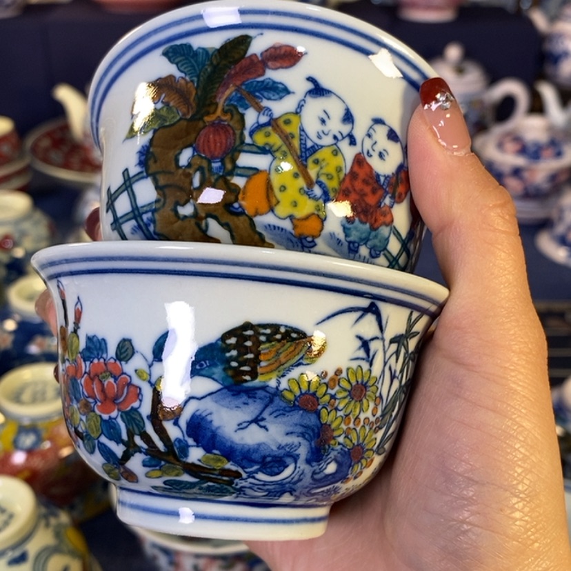 【闪购商品】用****7景德镇陶瓷茶杯2个