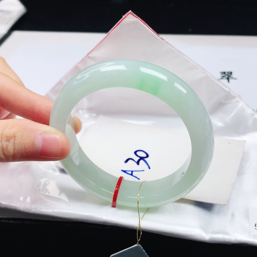 【闪购商品】翡翠手镯未镶嵌天然缅甸a货手镯53+