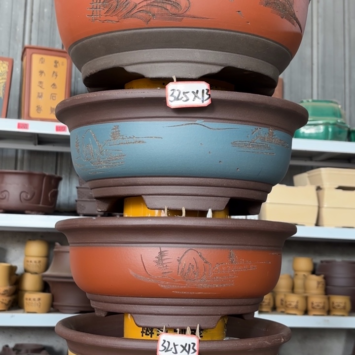 紫砂花盆   100-4。    