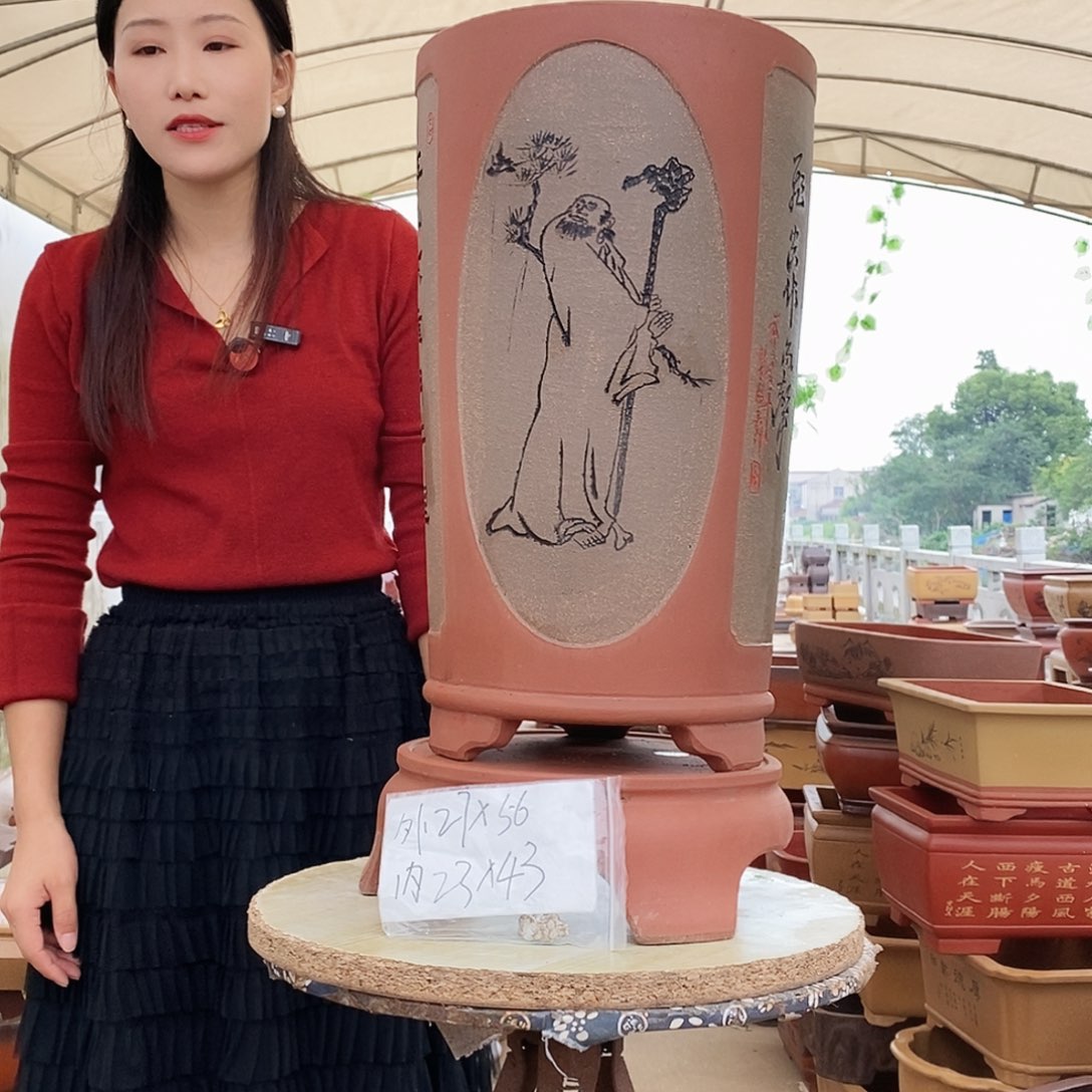 紫砂花盆紫砂花盆