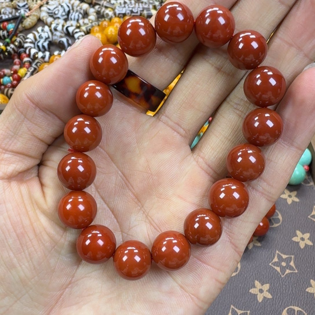 南红玛瑙未镶嵌手链