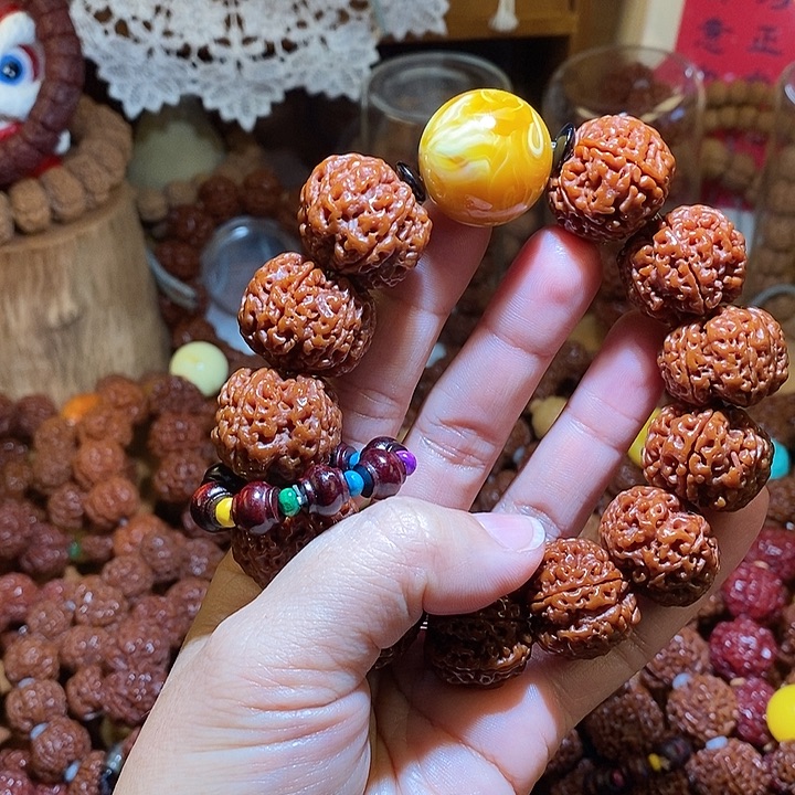 吊坠金刚菩提236玉华彩环跑环一物