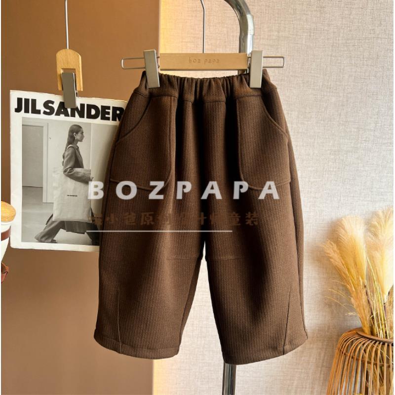 现货啵小爸【奶糖栗子】2025秋季新款男童韩版休闲百搭裤子