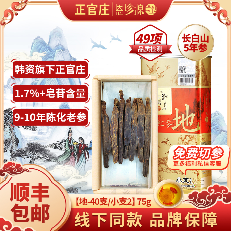 正官庄恩珍源[地]字号-小支2-75g|官方长白山高丽参正宗5年参-2