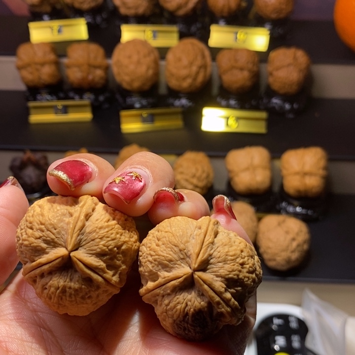 文玩核桃把件饭团三棱33尺