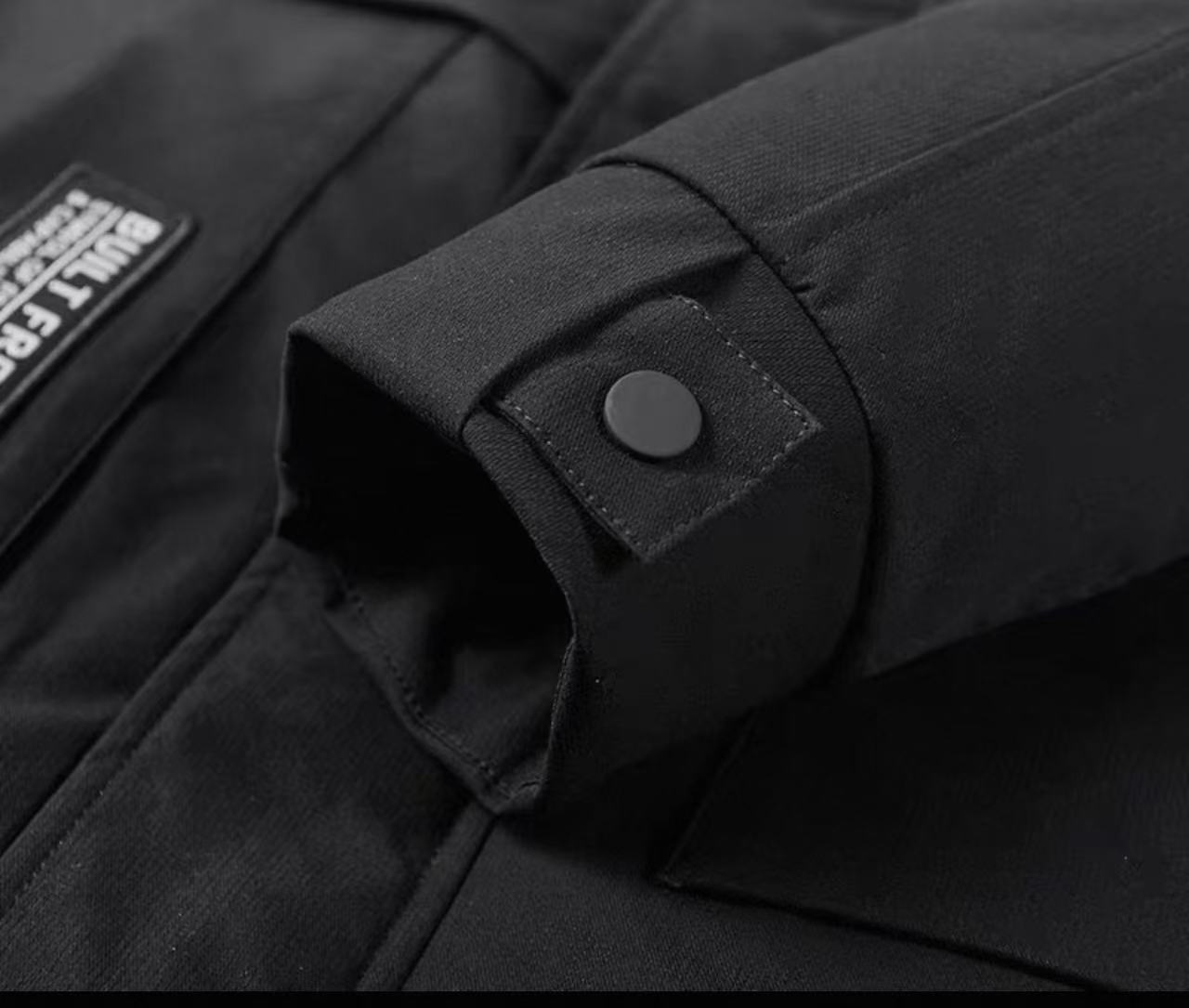 冬季休闲加厚保暖男士中长羽绒服连帽白鸭绒防寒服