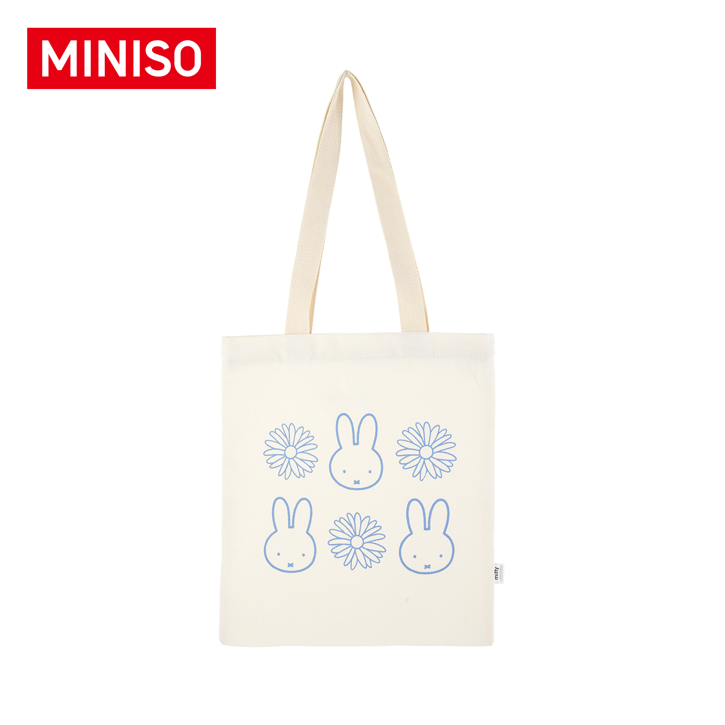 MINISO名创优品米菲系列购物袋大容量环保使用通勤早八帆布包