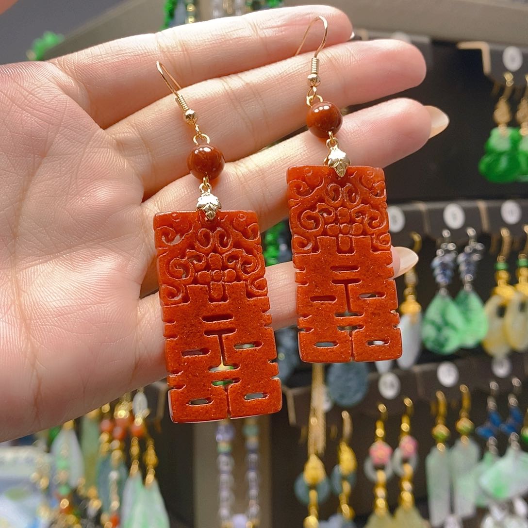 未镶嵌翡翠耳饰翡翠