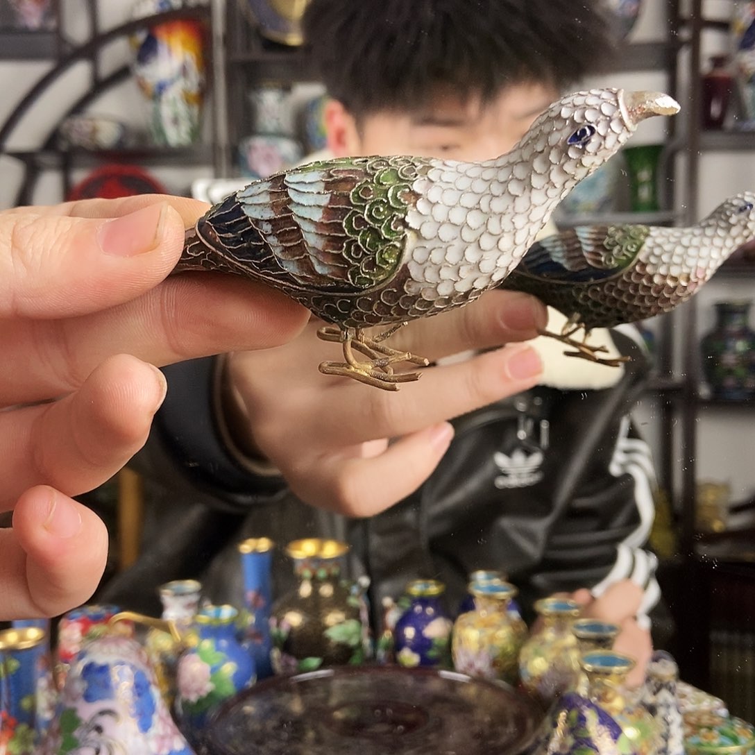 用***2铜景泰蓝创汇鸟111