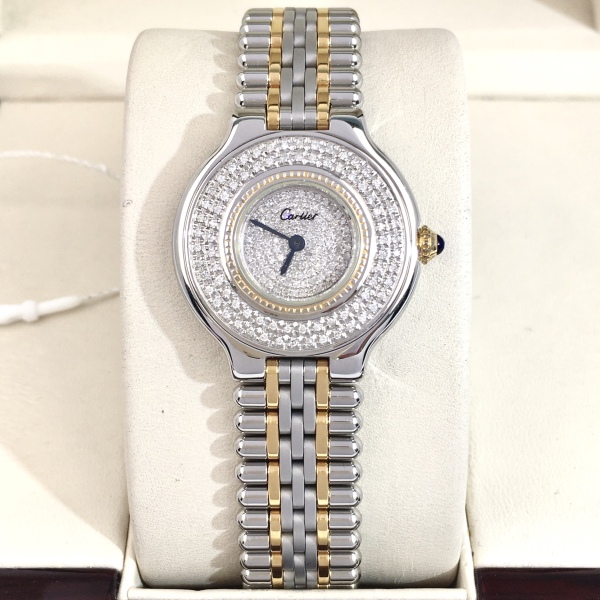卡地亚/石英表/表径28/95新/C1366140037/250301HN0016