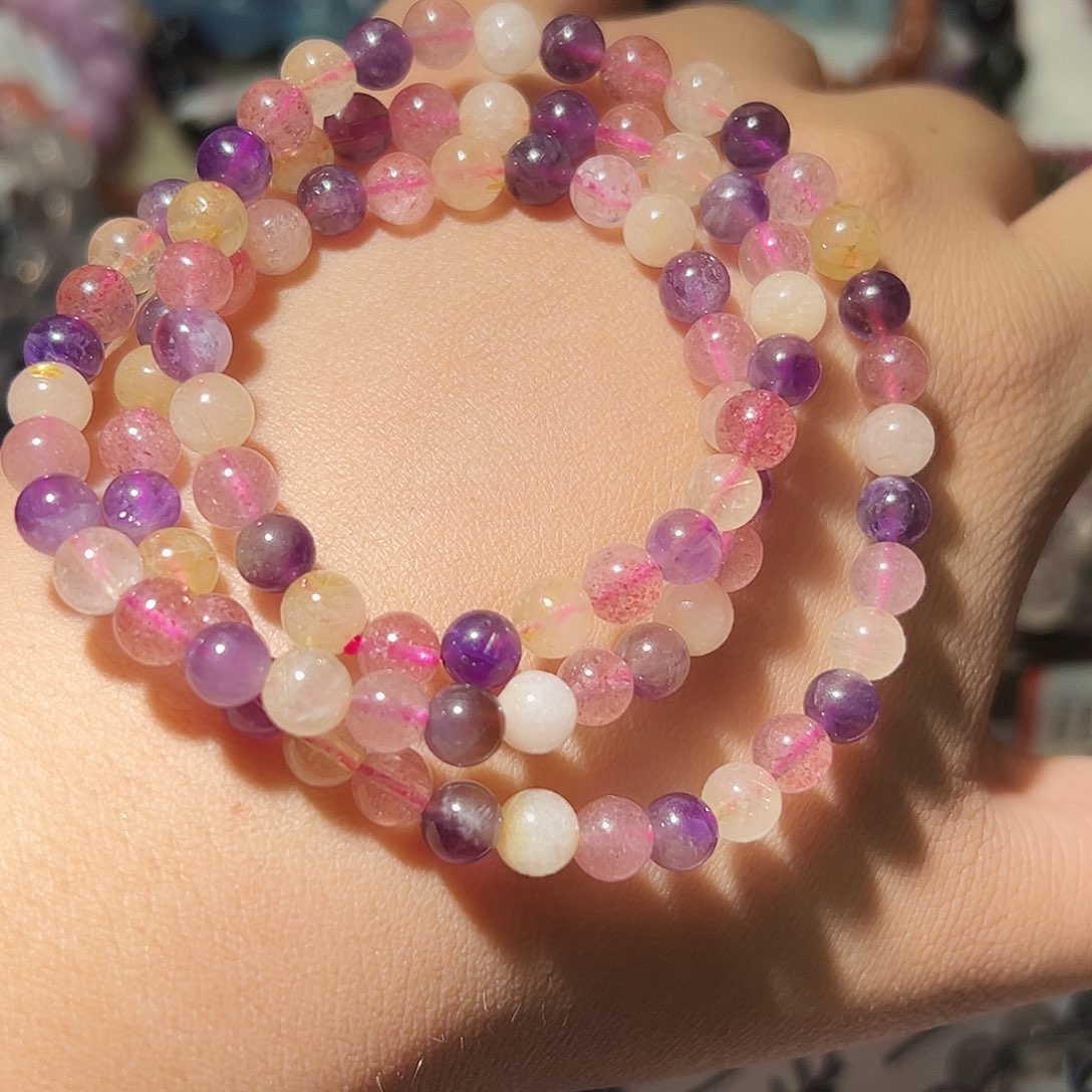 水晶手链未镶嵌超8多圈