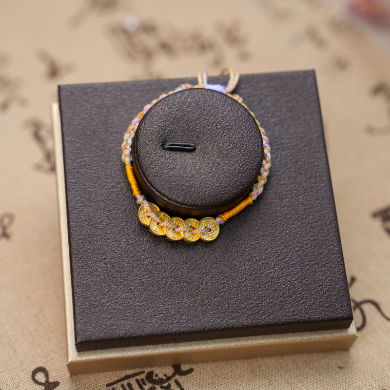 【甄芝系列】足金 五帝钱手绳  1.86