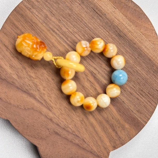 天然白花蜡DIY手捻7mm+