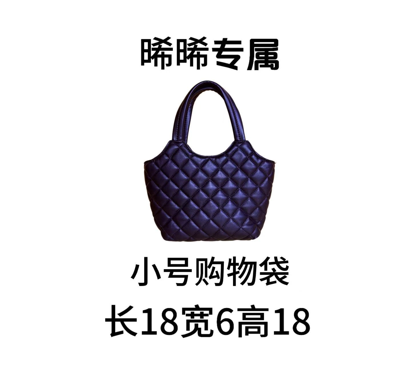 E116  新款百搭女包-9003黑色Y家小号托特