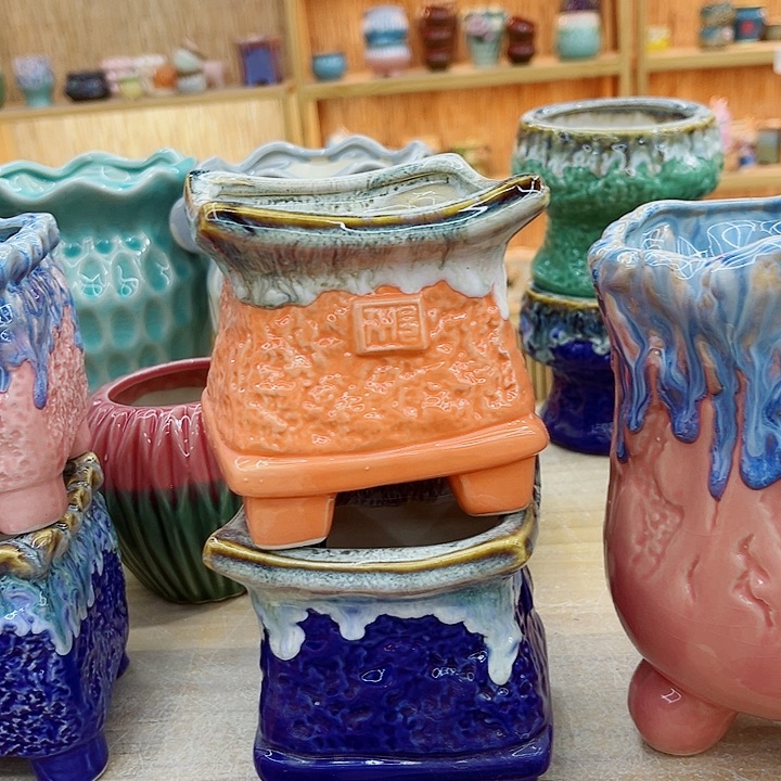 有孔.多肉陶瓷花盆！