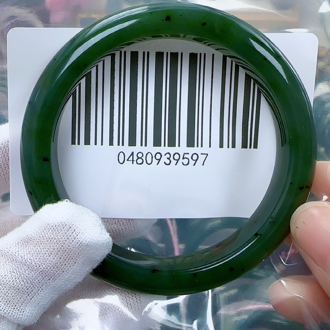 和田玉（碧玉）手镯未镶嵌5657