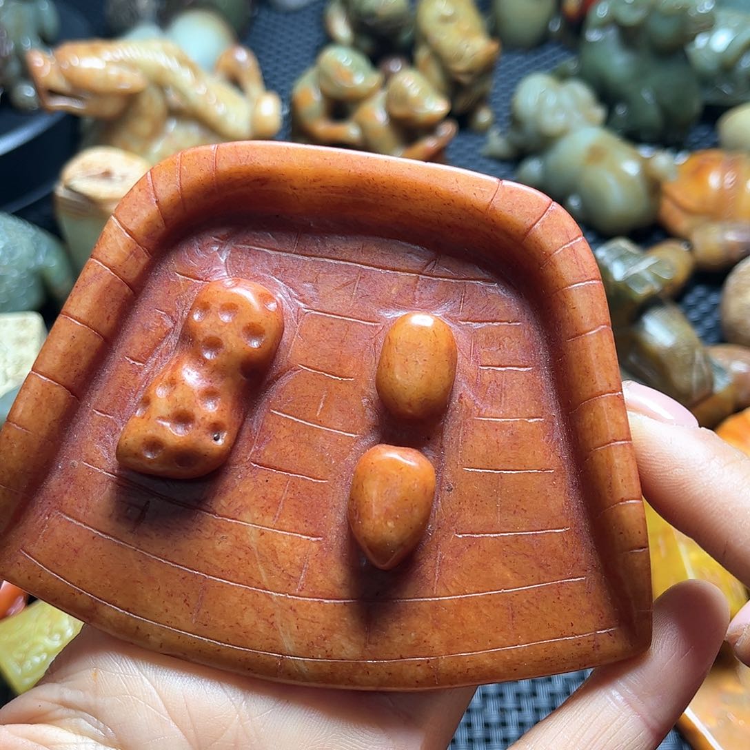 白玉菩提吊坠摆件