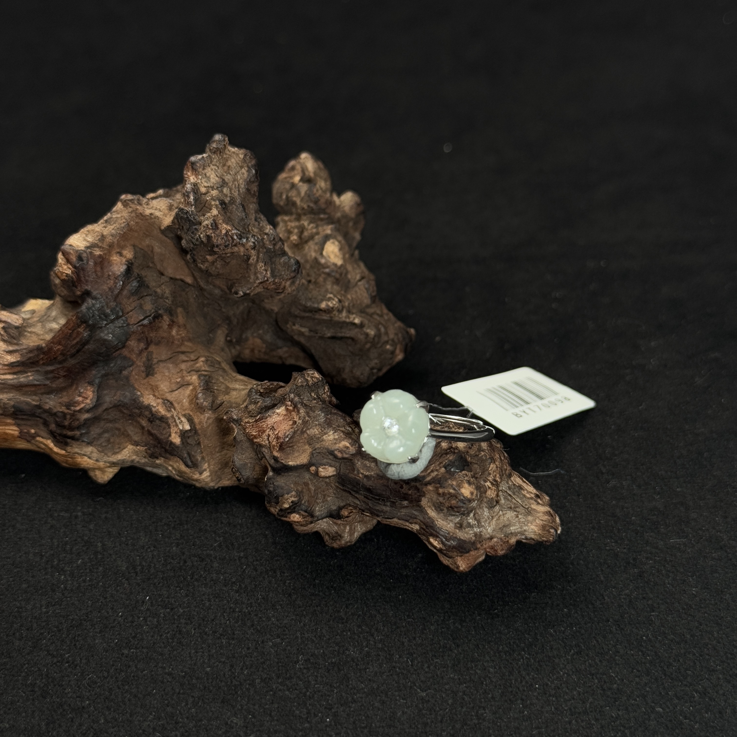 【诚翠拍品第一百零二期午】翡翠83戒指BYT70098银