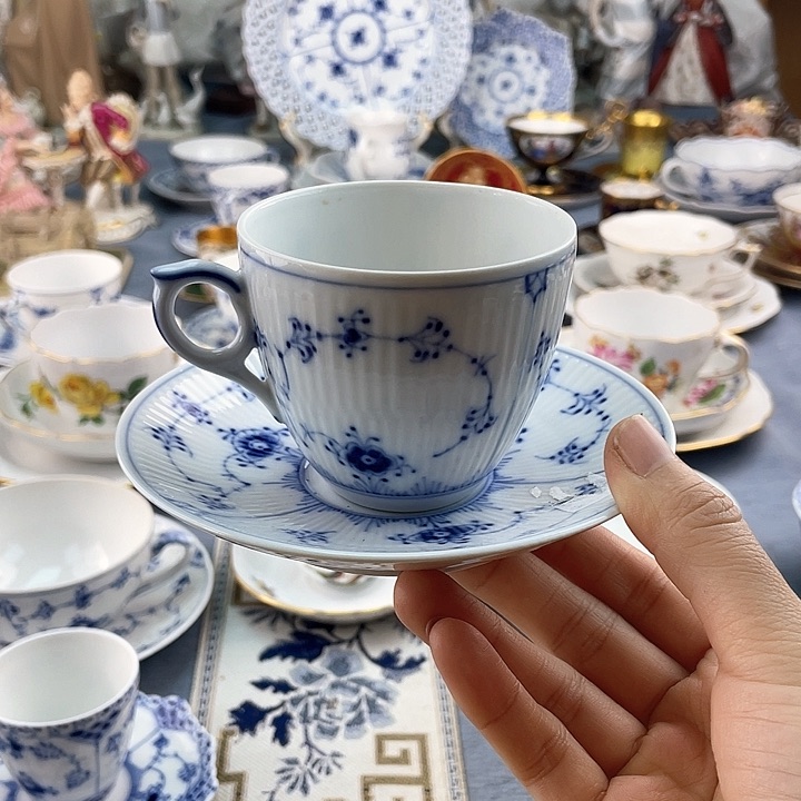 中古欧瓷瓷器小房子