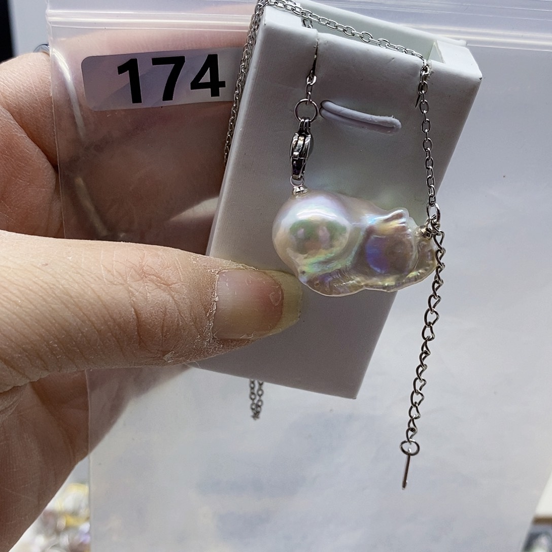 颈饰合金淡水珍珠