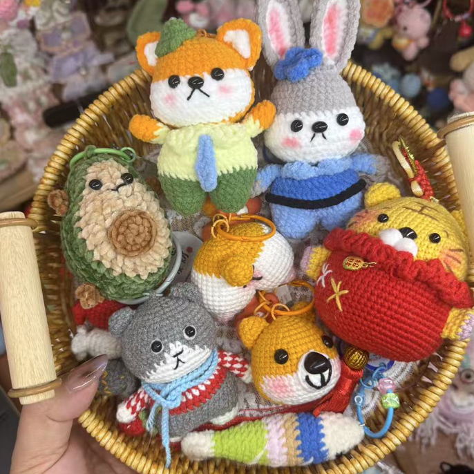 【直播间选款链接】编织玩偶包包挂件