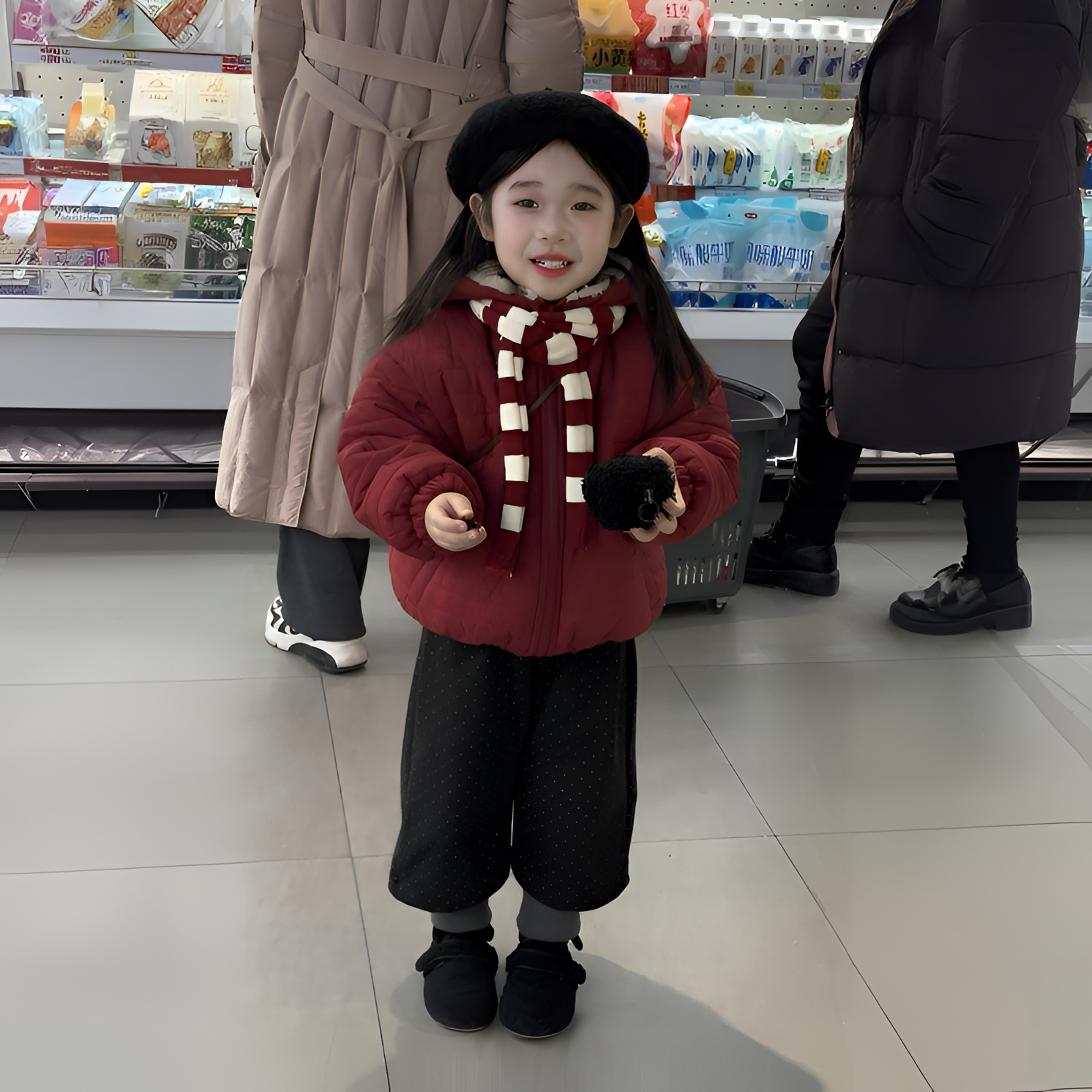 2025新款冬季双面穿棉服加厚连帽洋气外套 2512