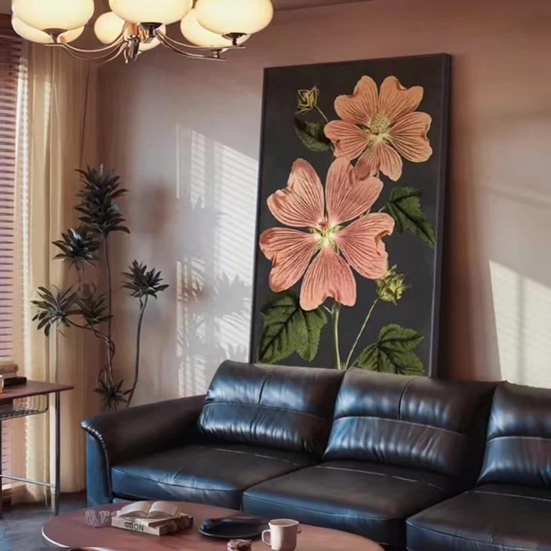 【复古花卉-客厅玄关】 客厅走廊玄关装饰画轻奢大气沙发背景墙挂画