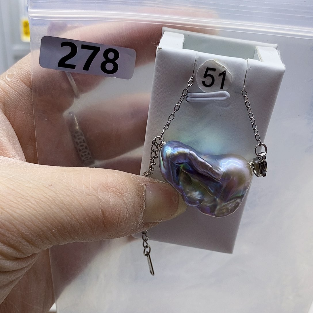 颈饰合金淡水珍珠