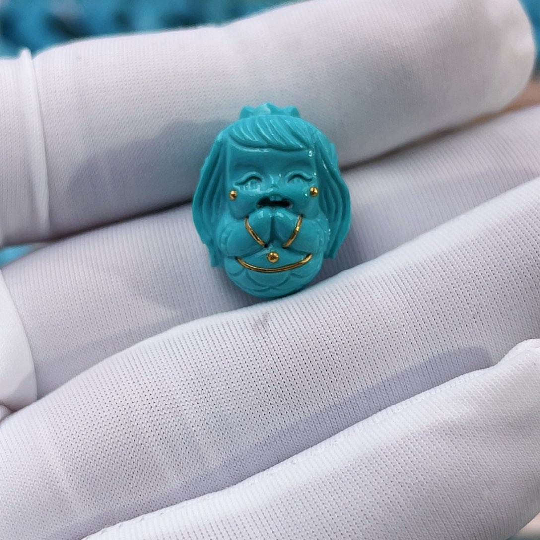 绿松石珠宝奇石未镶嵌