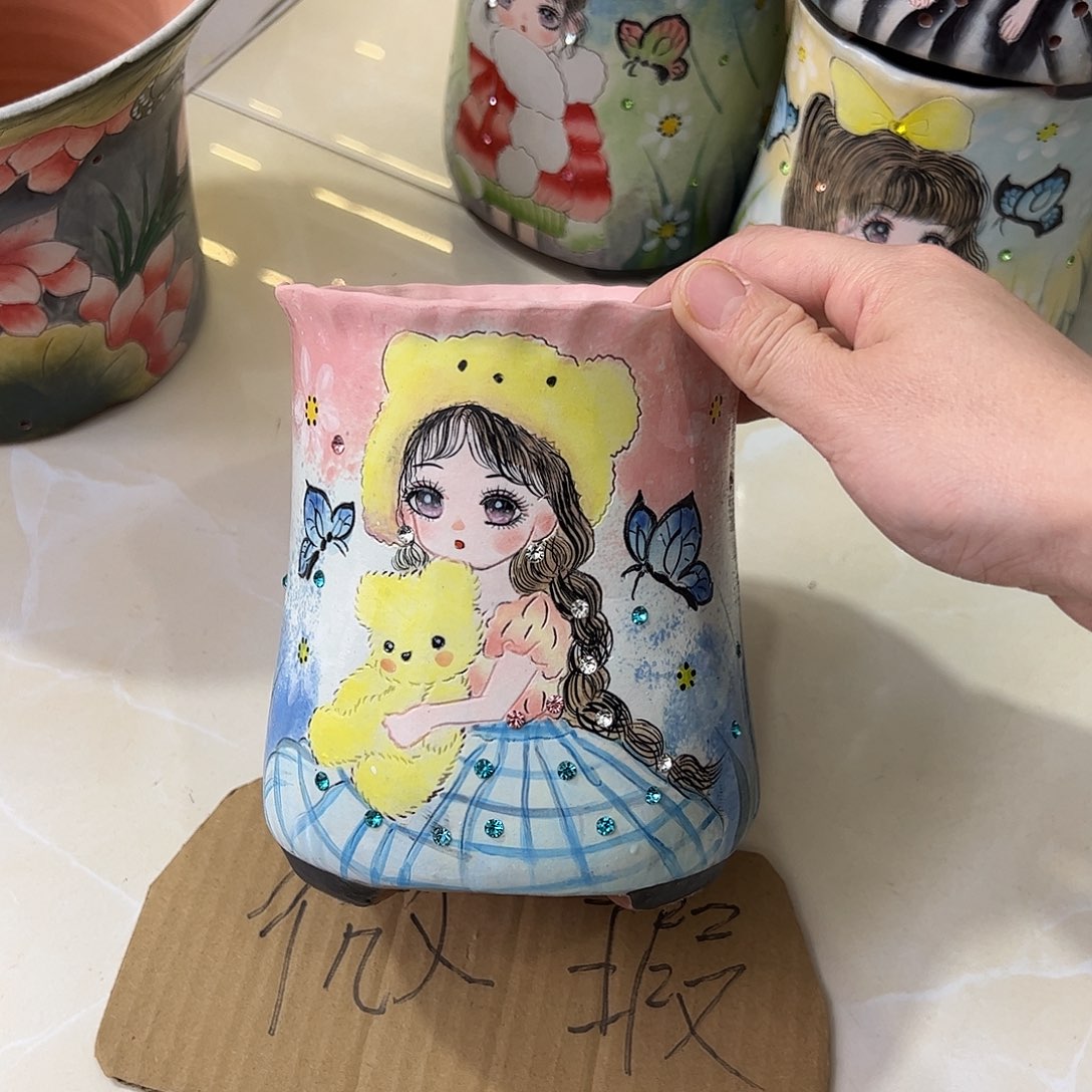 景德镇陶瓷花盆景德镇陶瓷花盆