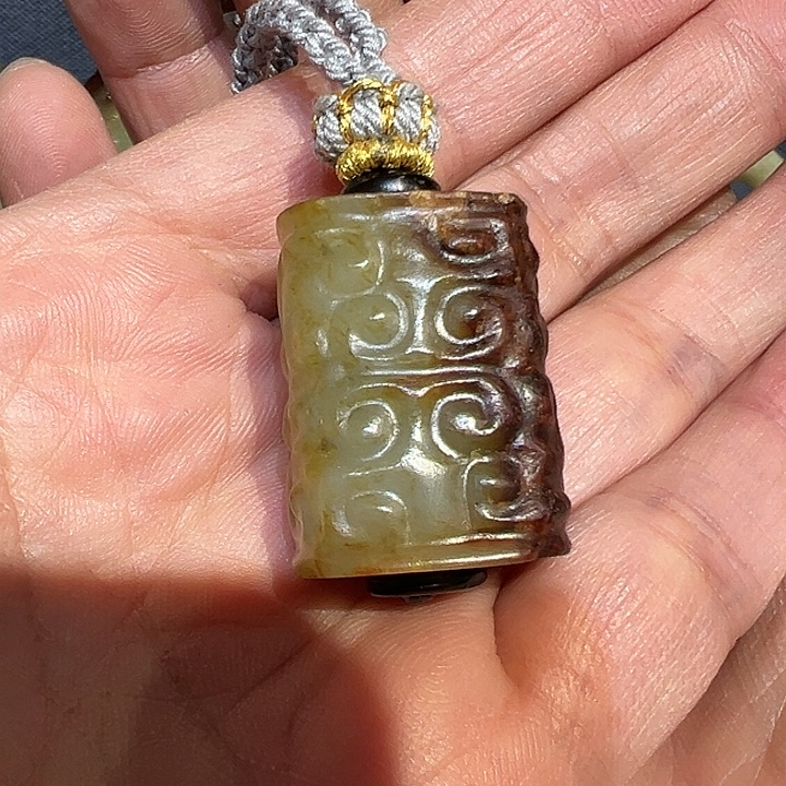 和田玉（糖玉）挂件未镶嵌宇****李