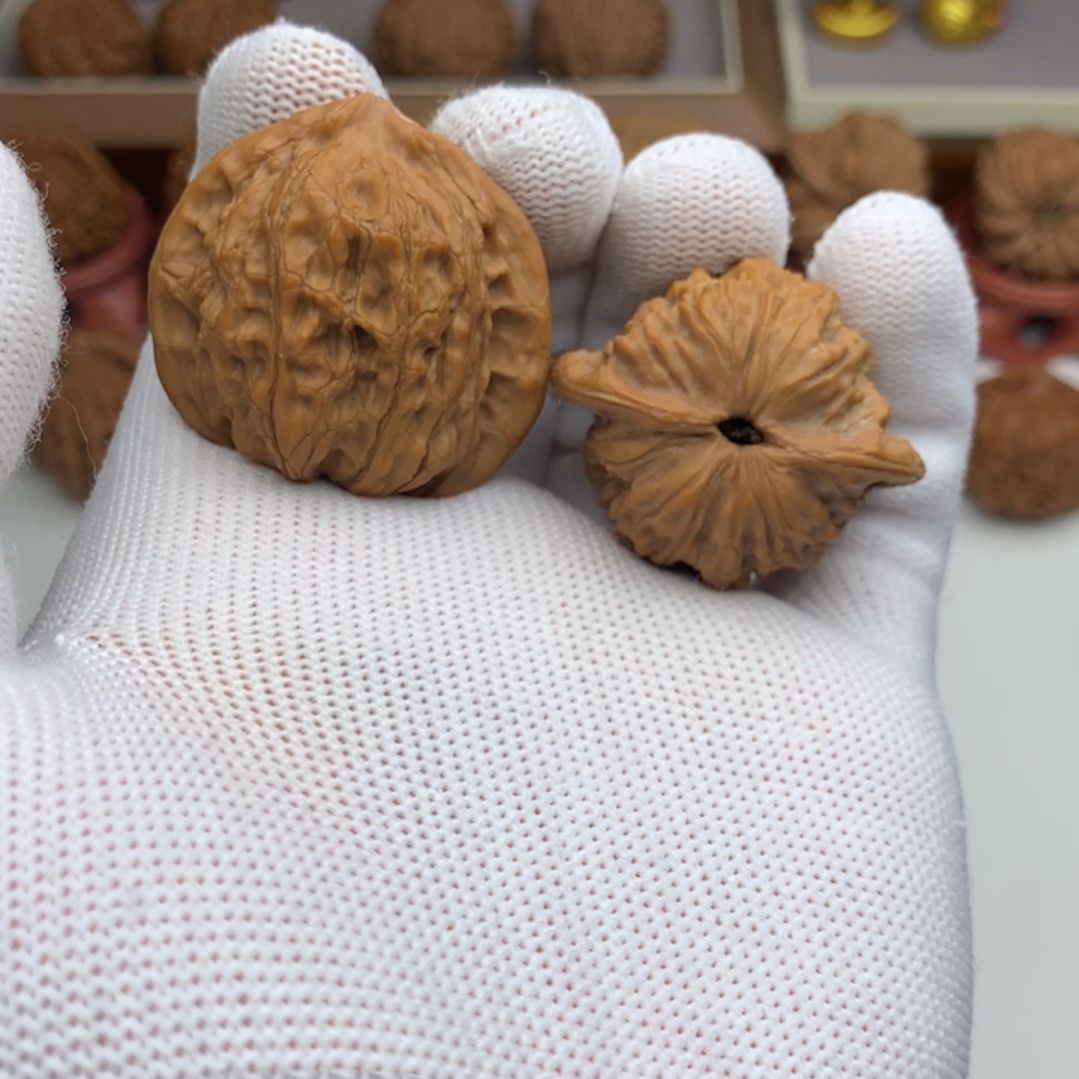 把件文玩核桃公子帽40